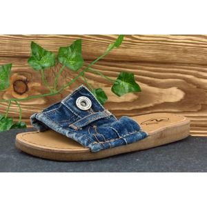 Zoom Toddler Girls 19 Medium Blue‎ Slide Fabric